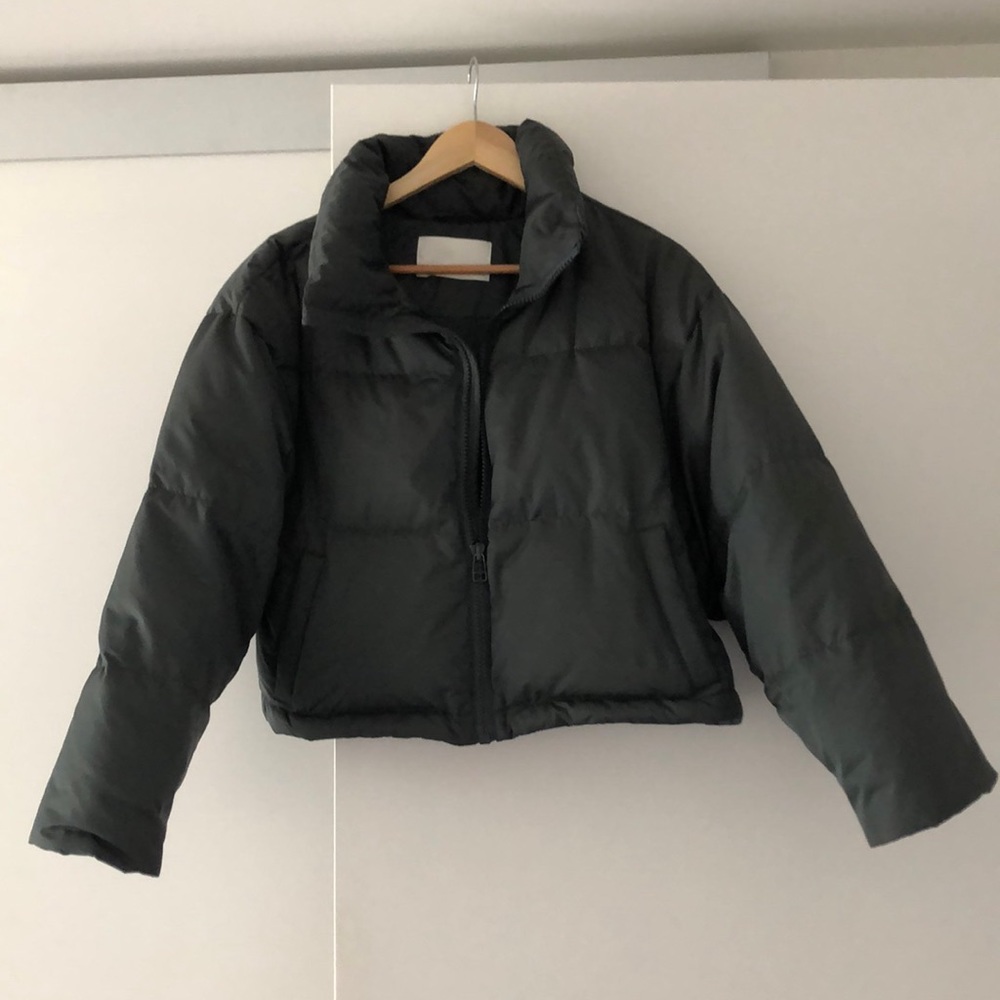 Cropped light puffer coat - Picture 2 of 6